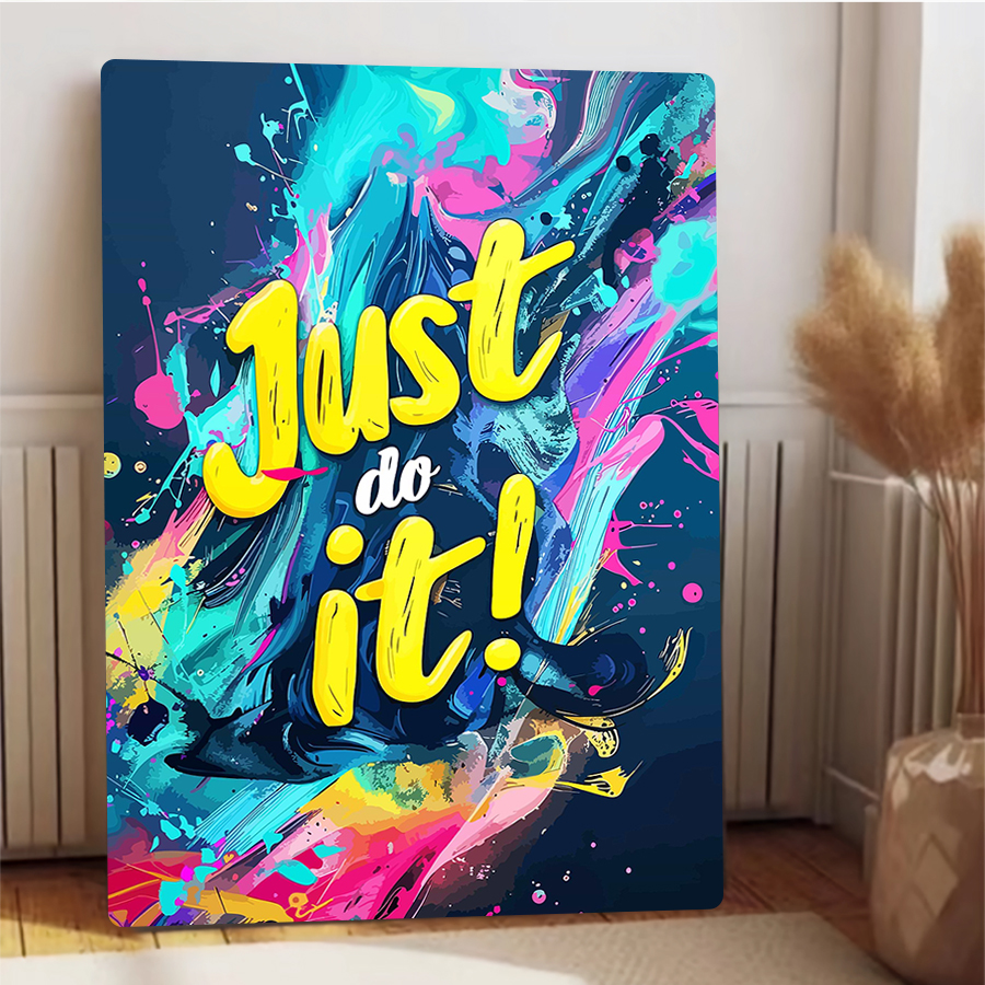 Inspirational Metal Poster Jus - Home Gym Quotes ulasan dan harga