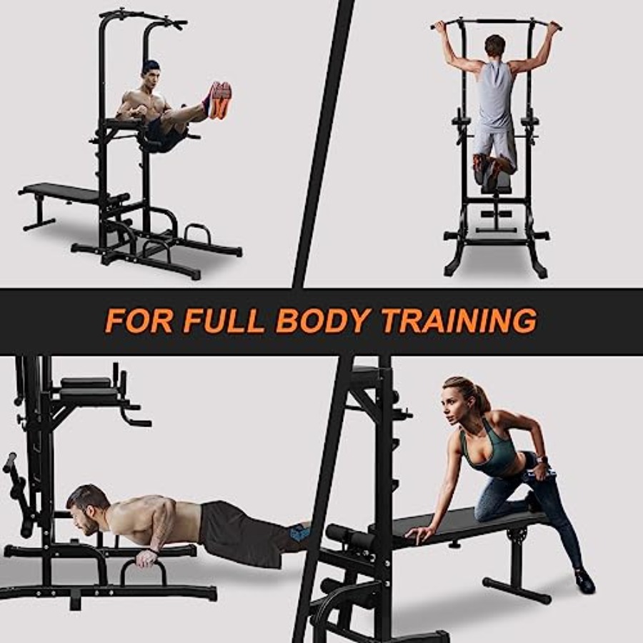 Power Tower with Weight Bench  - Home Gym Weight Bench ulasan dan harga