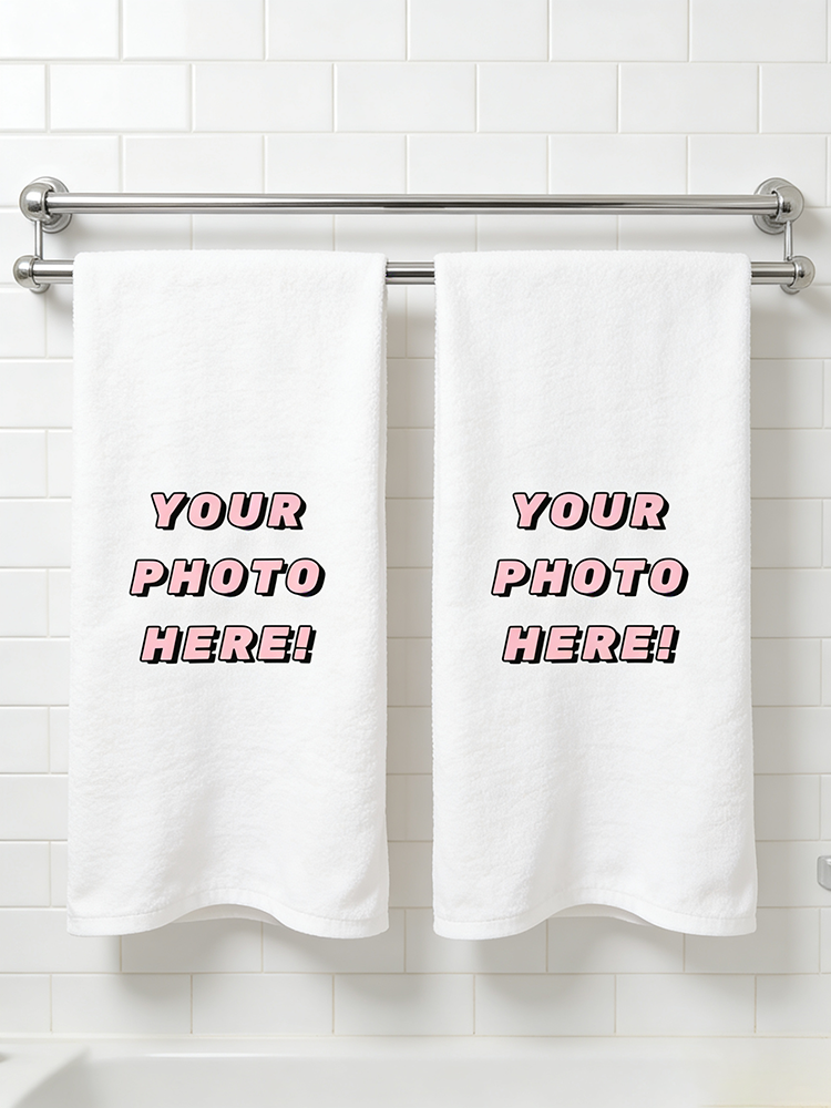 1Pc/2Pc Custom Photo Towel, Up - Home Gym Diy ulasan dan harga