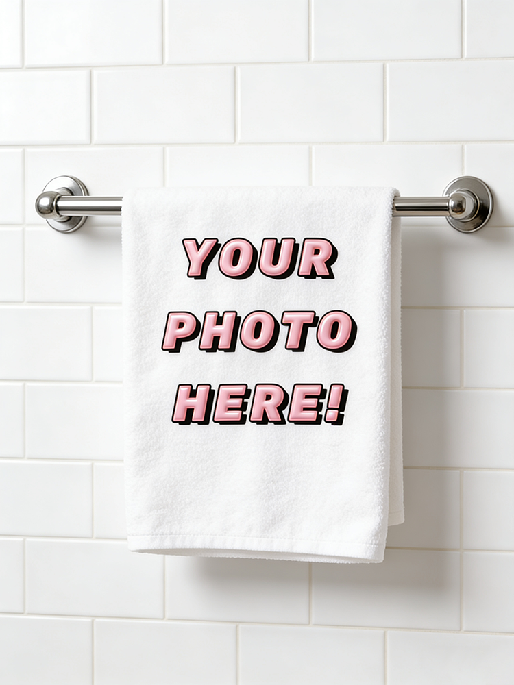 1Pc/2Pc Custom Photo Towel, Up - Home Gym Diy ulasan dan harga