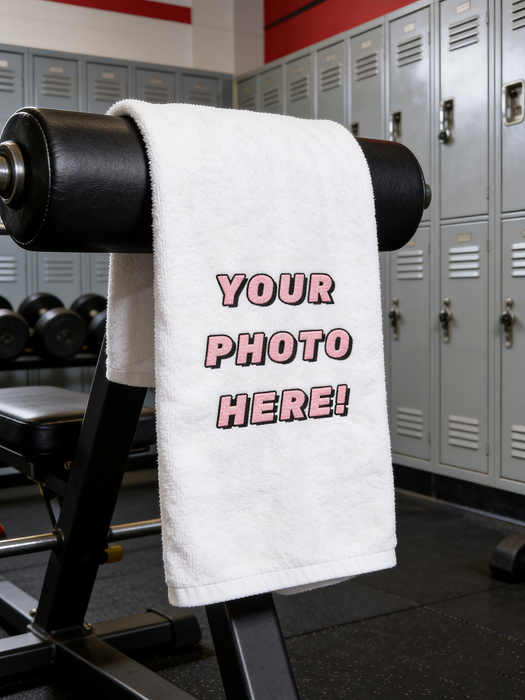 1Pc/2Pc Custom Photo Towel, Up - Home Gym Diy ulasan dan harga
