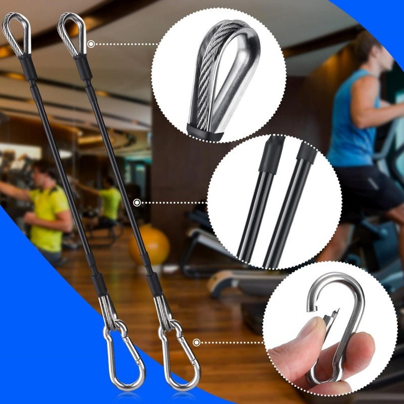 1/2Pcs 25cm Gym Cable Extensio - Lat Pulldown Cable ulasan dan harga