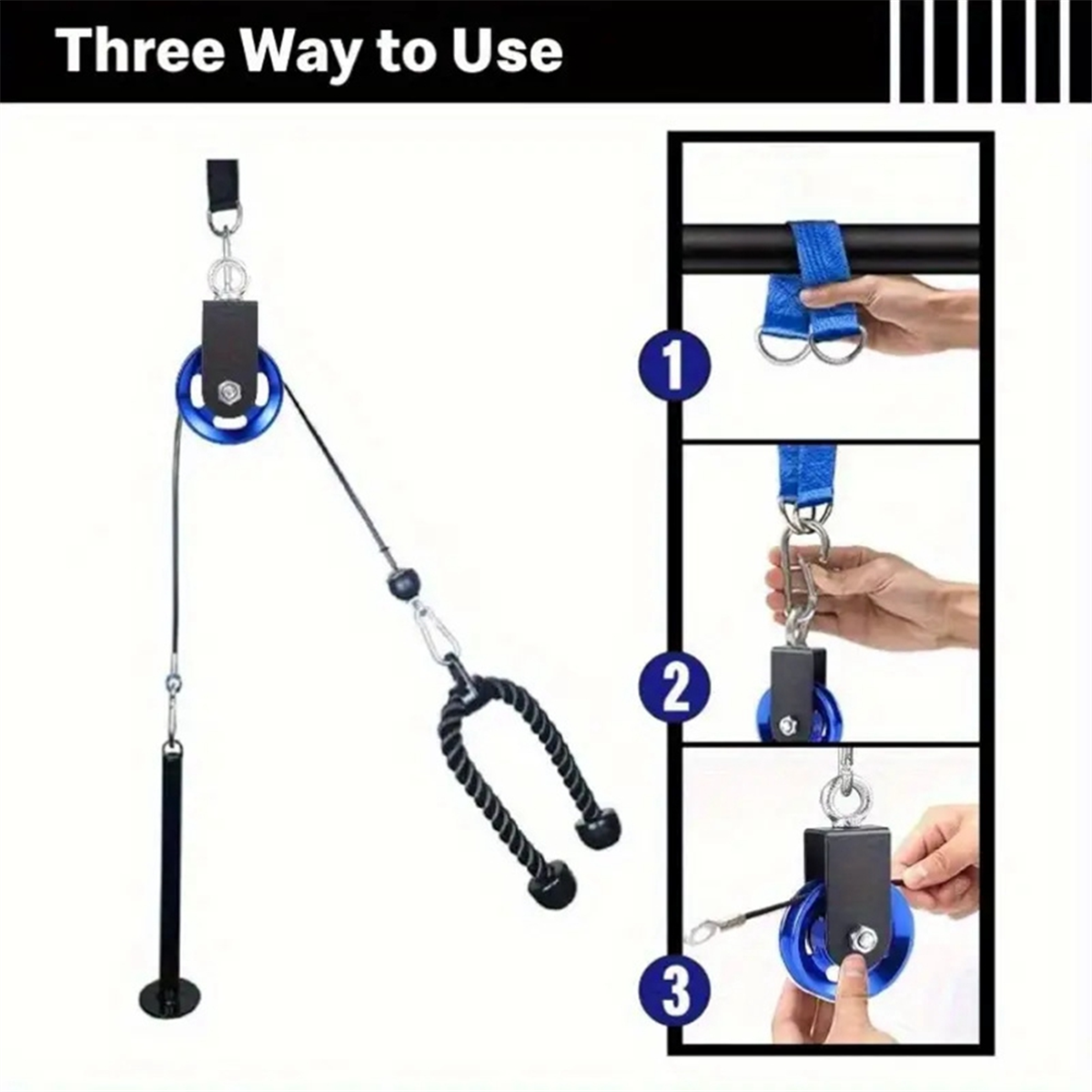 AT59 Cable Pulley with Swing S - Home Gym Diy ulasan dan harga