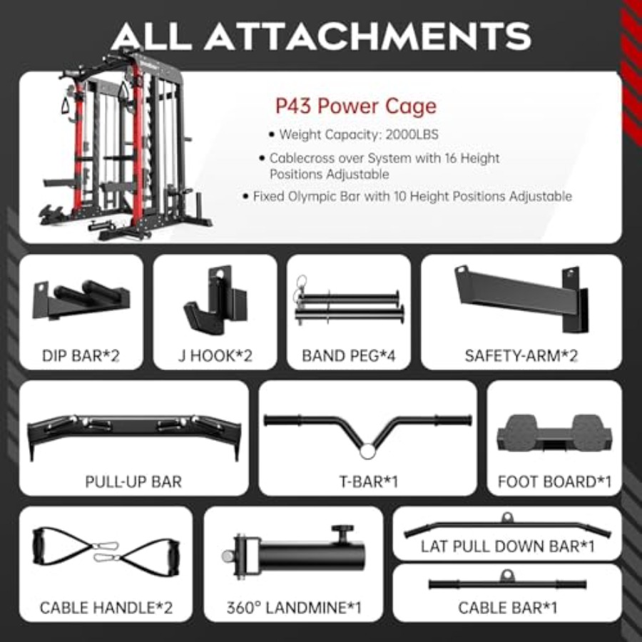 Home Gym Power Cage 2000LB Squ - Home Gym System ulasan dan harga