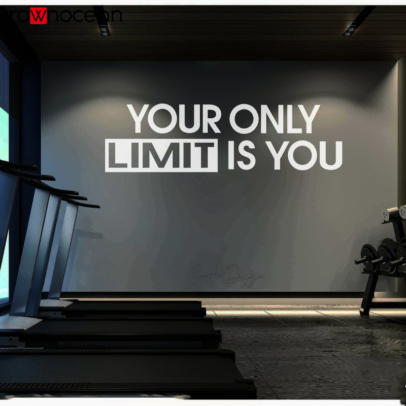 Your only limit is you - Wall  - Home Gym Quotes ulasan dan harga