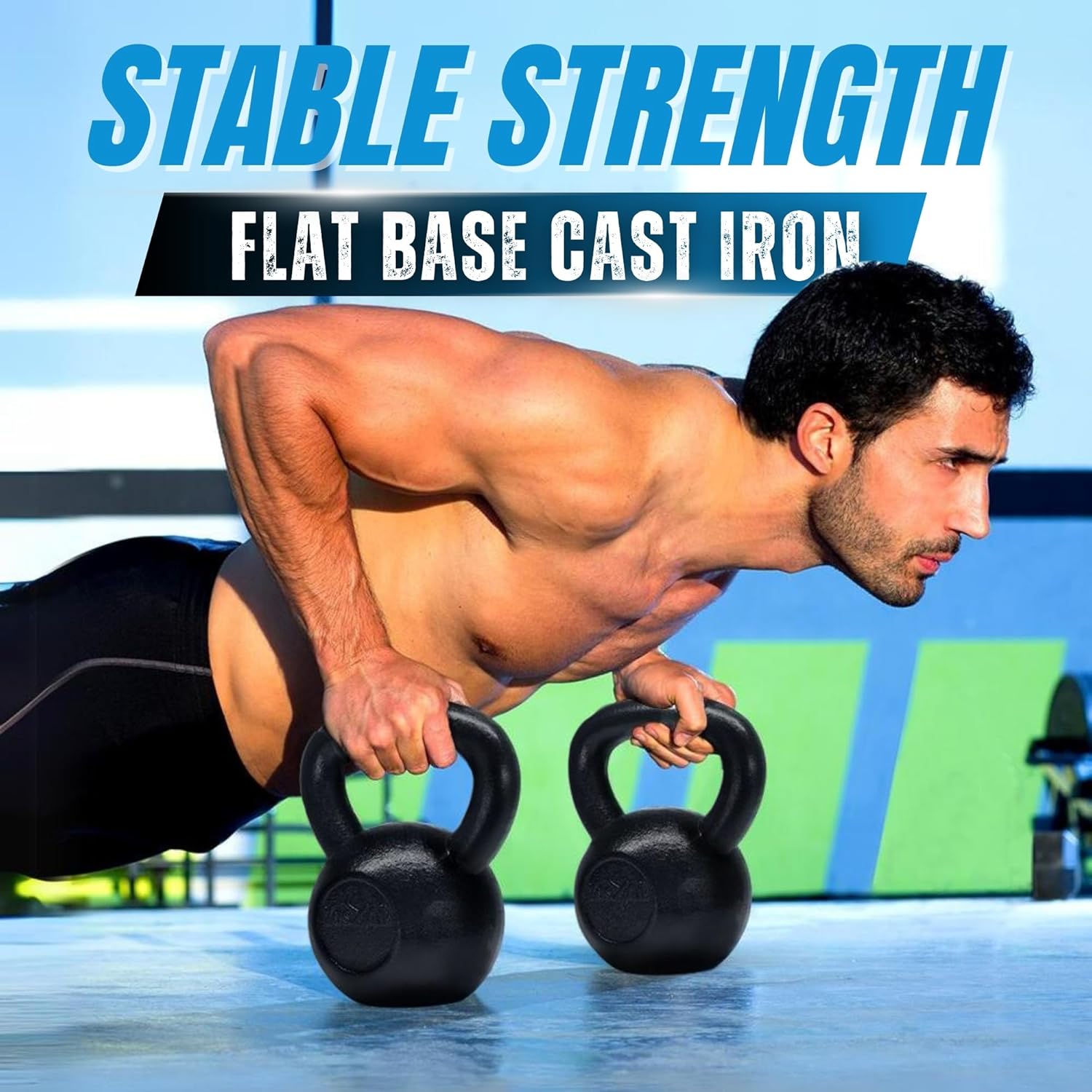 5-80 lbs Cast Iron Kettlebell  - Home Gym Dumbbell Workout ulasan dan harga