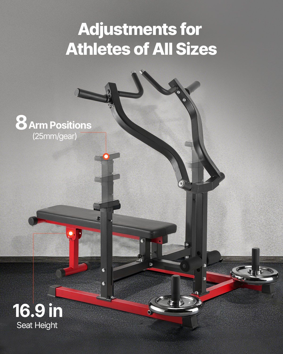 Chest Press Machine, 450 LBS B - Home Gym Workout Equipment ulasan dan harga